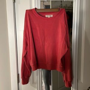 River and Thread washed red sweatshirt